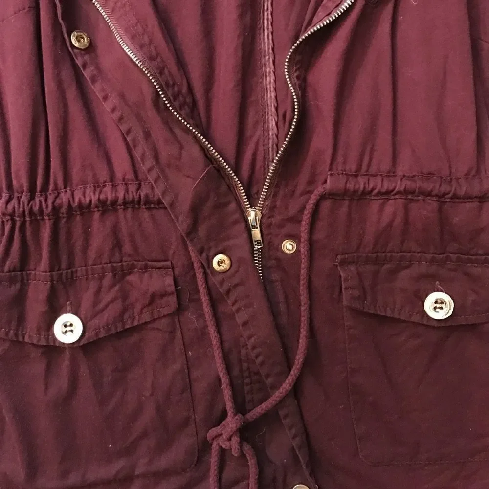 𝅺: : C’ESTTOI Cinch Waist Jacket Coat with Hoodie : :